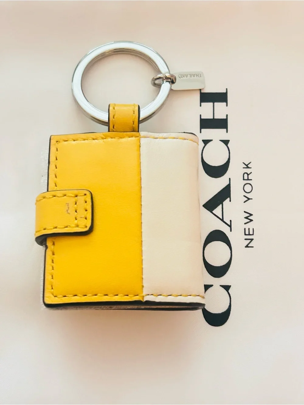 NWOT RARE Coach Picture Frame Keychain/ Bag Charm